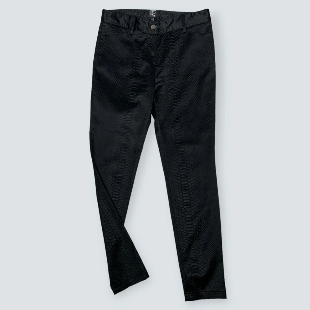 TRICOT CHIC Black “Scales” pattern Women’s Dress Pants Size US 8 NWOT - Picture 5 of 9